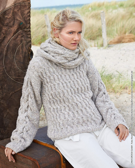 # 31 Pulli mit Zopfmustern