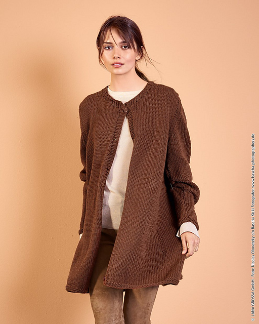 # 14 Lange Jacke in A-Linie