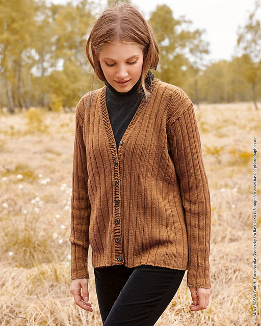 # 28 Jacke mit Rippen