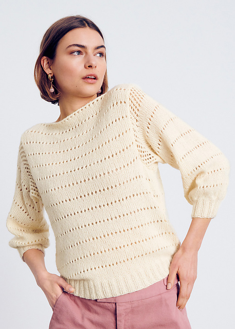 # 02 Pulli mit Lochmuster