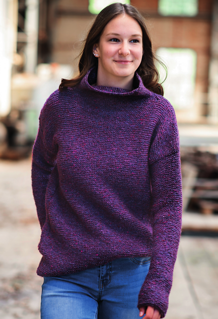 351 Pullover mit Stehkragen
