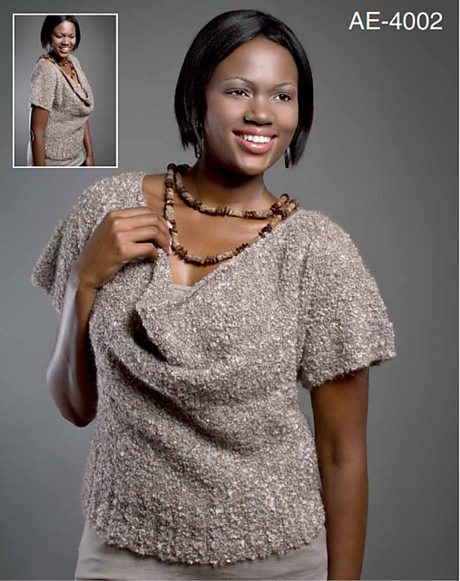 Simple Drape Neck Pullover : AE-4002