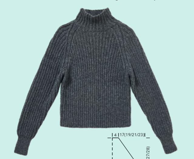 Rippenpullover