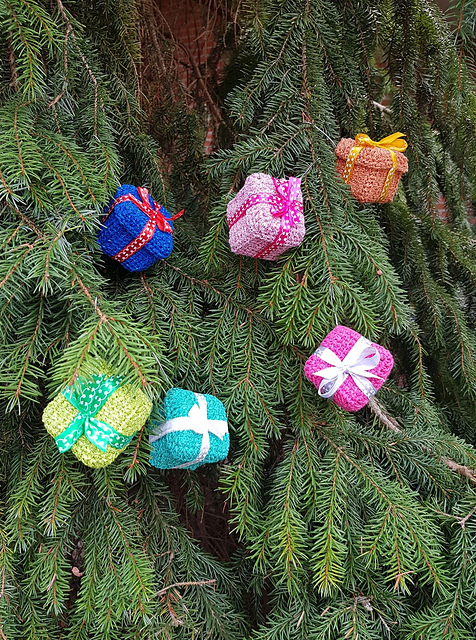 Tunisch gehaakt kerst kado