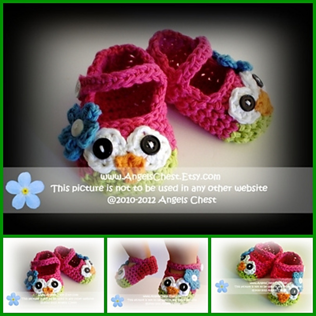 No. 23 Owl Mary Janes Slippers