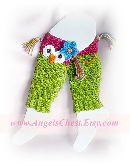Owl Leg Warmers or Leggings No. 19