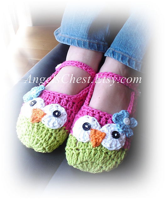 Owl Mary Janes Slippers No. 17