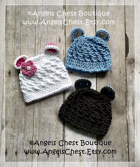 BEAR EARS Beanie Hat No. 55