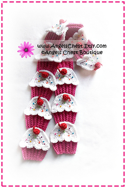 Yummy CUP CAKE Scarf  No. 50