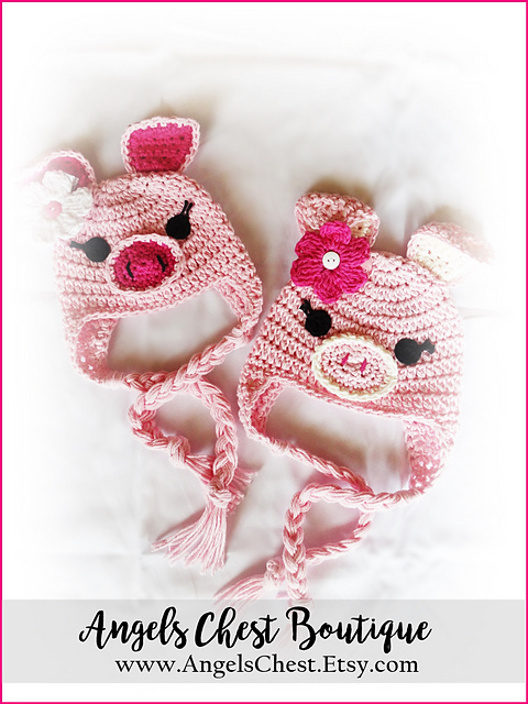 This Little Piggy Beanie Earflap Hat - No. 74