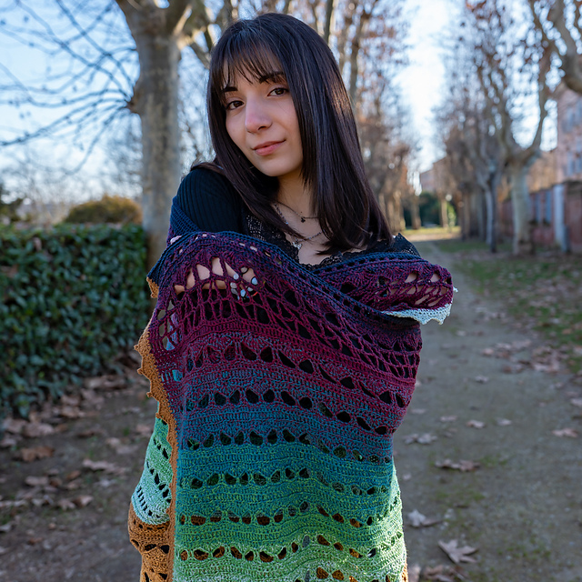 Ravelry: Starlit Forest Shawl pattern by Angel Koychev