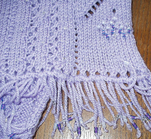 Lacy Beaded Scarf