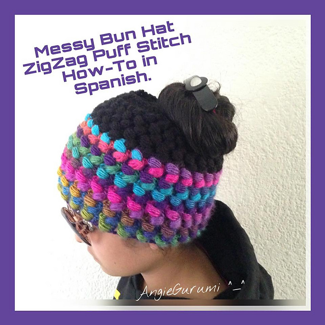 ZigZag Messy Bun Hat