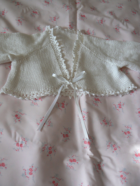 Lace-edged Bolero Cardigan