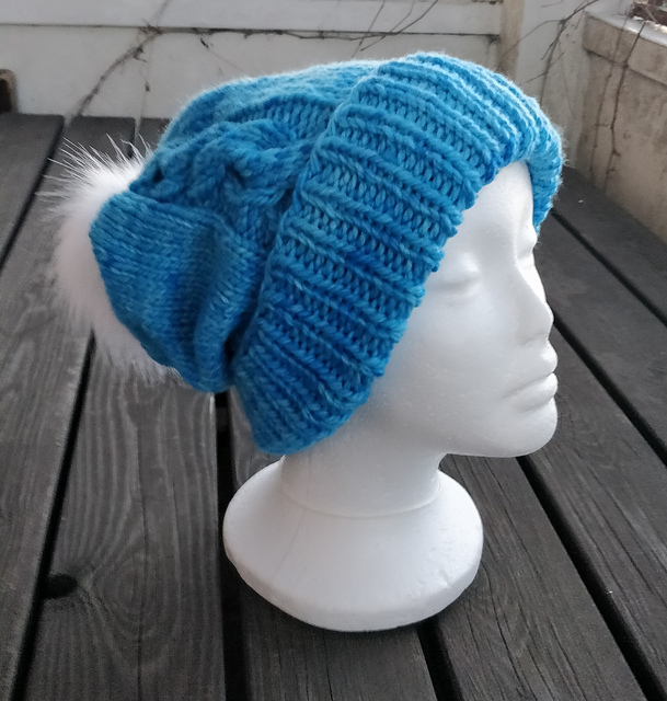 Chunky slouchy hat