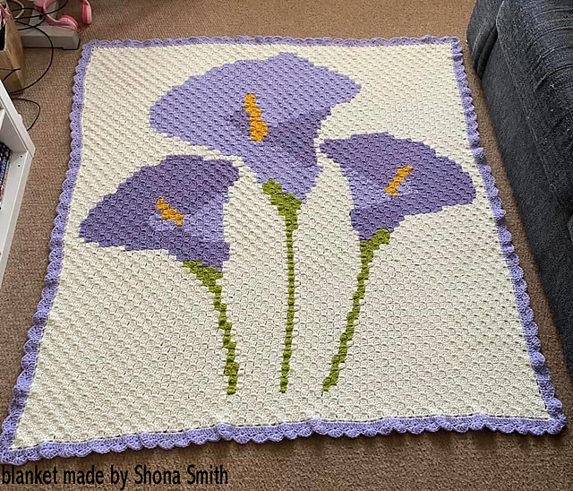 cala lilly c2c throw pattern