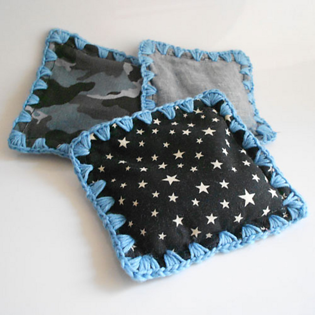 bordure crochetée pour sachet de senteur