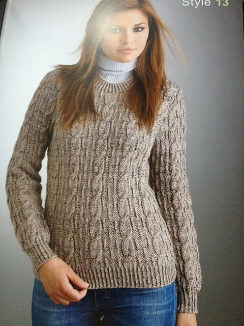 Her Cable & Broken Rib Sweater