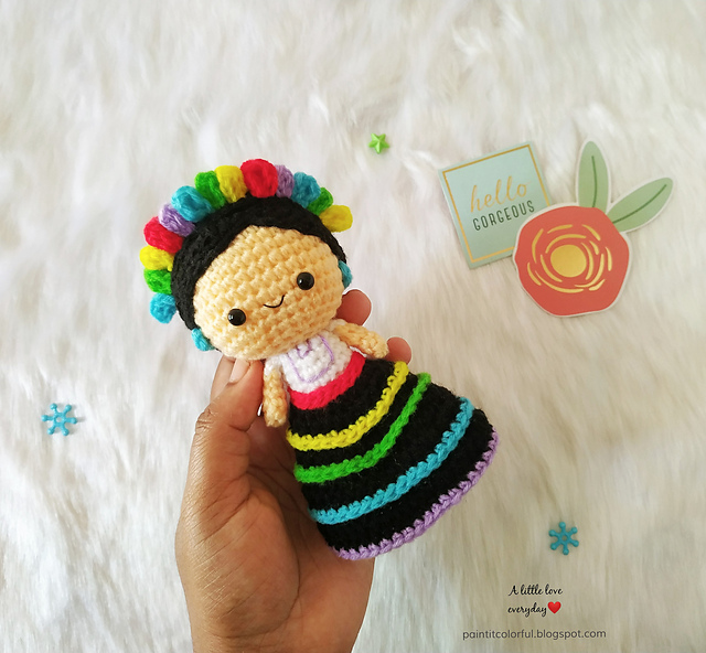 Mexican doll amigurumi