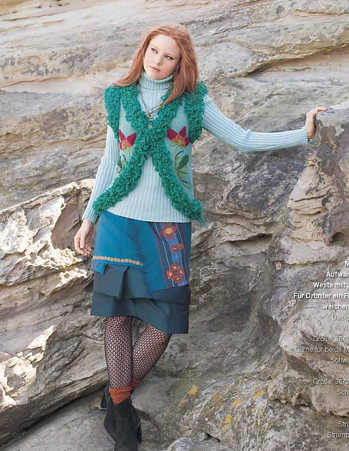 Modell 38 - Rollkragenpulli mit Rippenmuster
