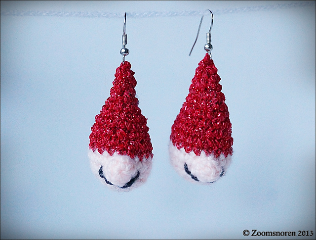 Santa earrings
