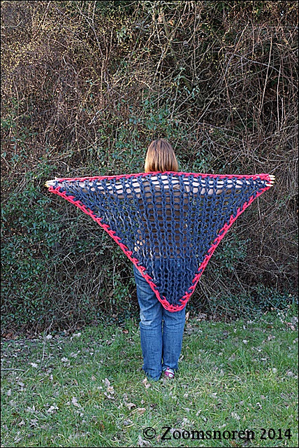 Arm knitting shawl