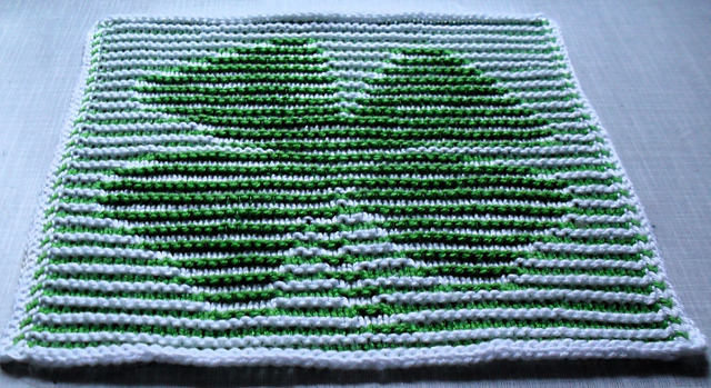 Kleeblatt in Schattenstricktechnik