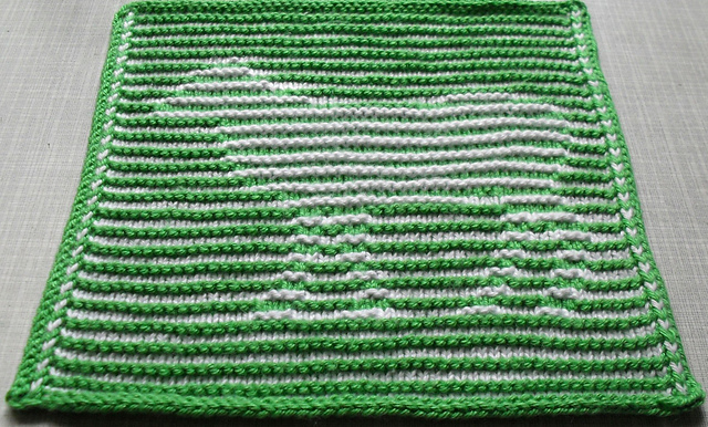 Schaf in Schattenstricktechnik