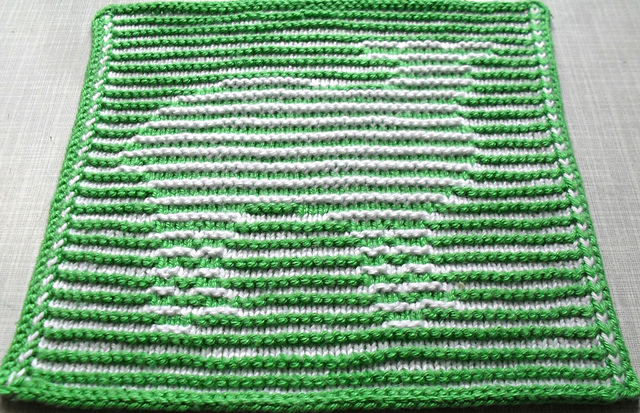 Schäfchen in Schattenstricktechnik