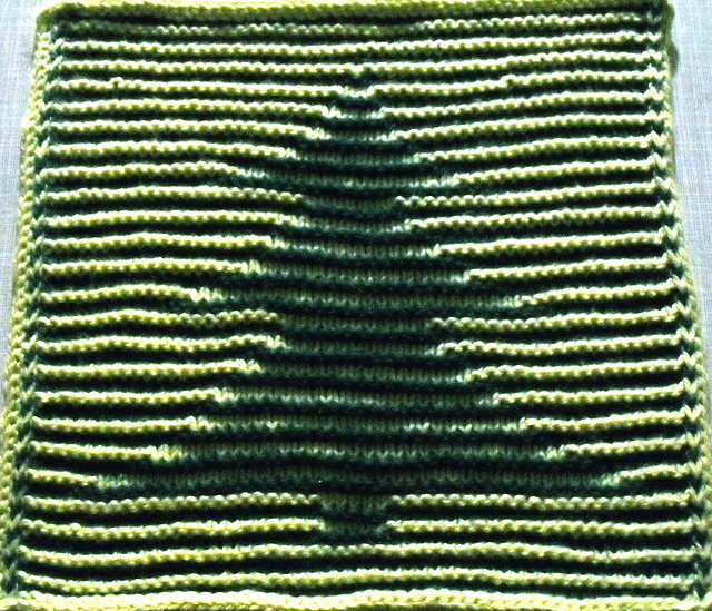 Tannenbaum in Schattenstricktechnik
