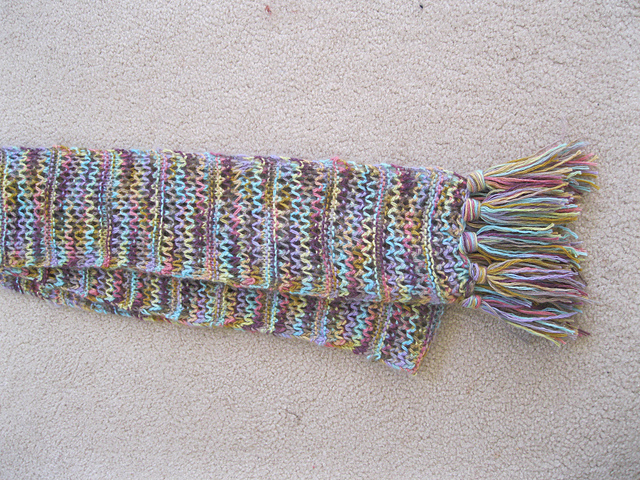 Silk Rhapsody Openwork Scarf