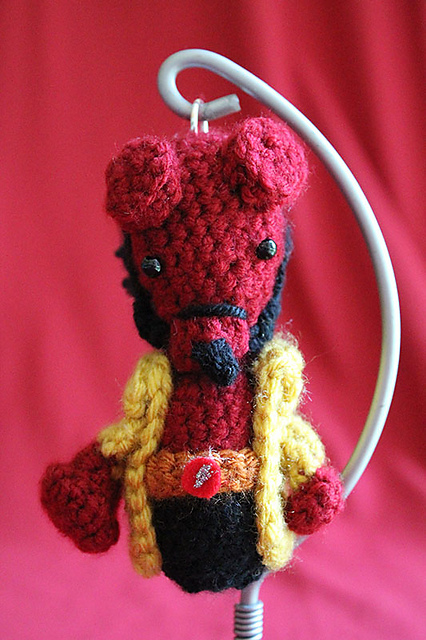 Hellboy Amigurumi Ornaments