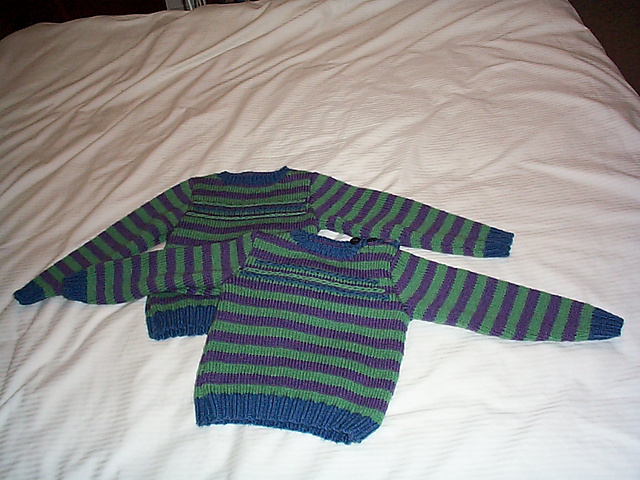 Embroidered Striped Sweater