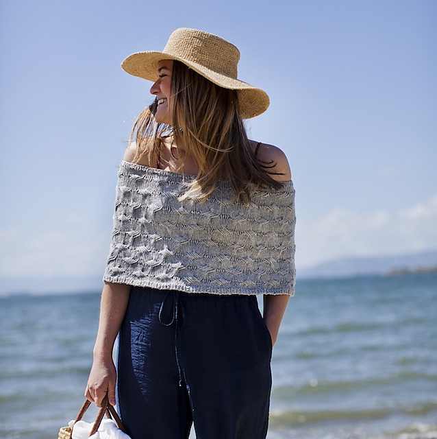 Sea Breeze Cowl-Poncho