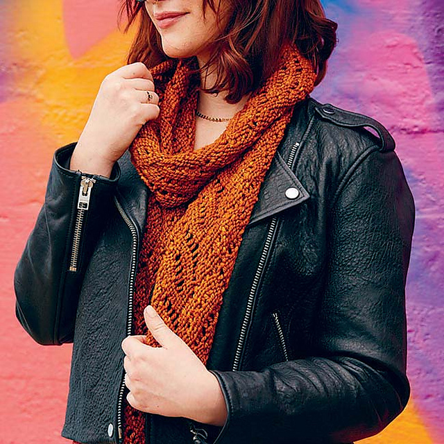 Tumbling Block Lace Scarf