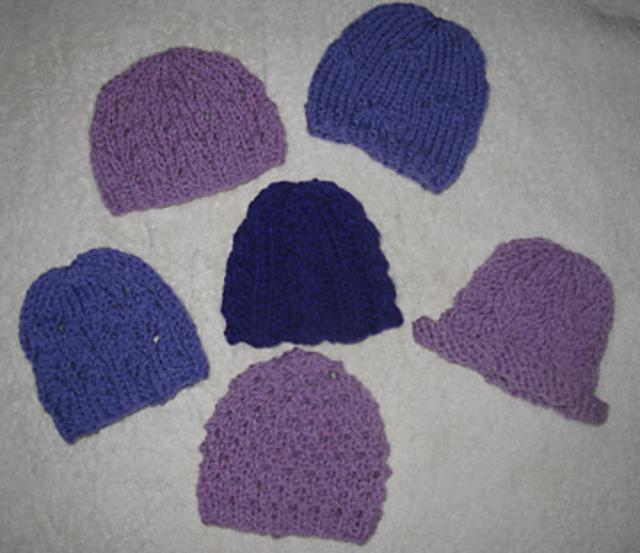 6 Baby Hats
