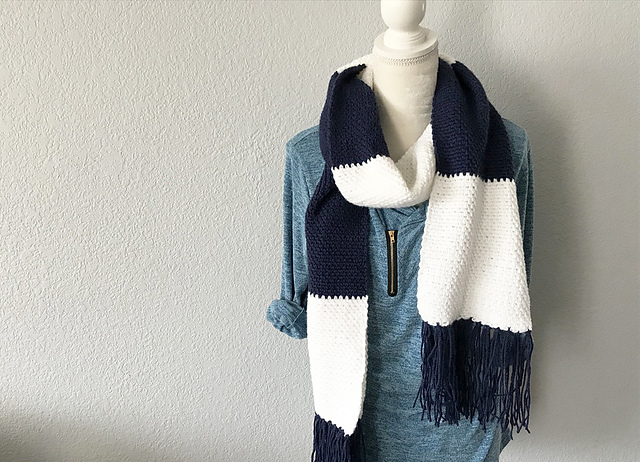 Big Stripes Scarf for Beginners