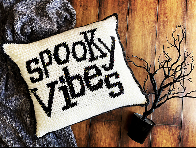 Spooky Vibes Halloween Pillow