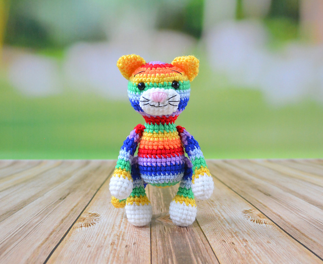 Rainbow kitten