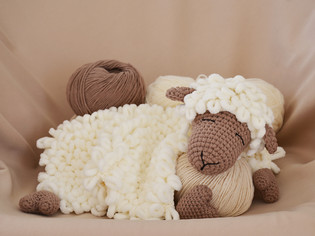 Lamb baby lovey