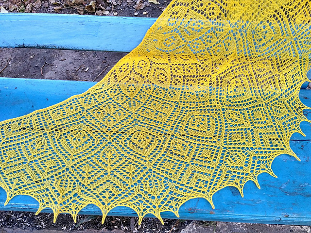 The Reflection of the Sun Shawl