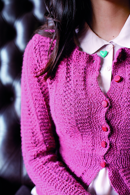 Textured Cardigan with Ribbed Waist