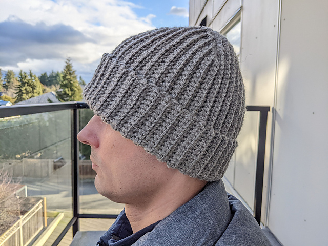 Flat Men's Ribbed Hat