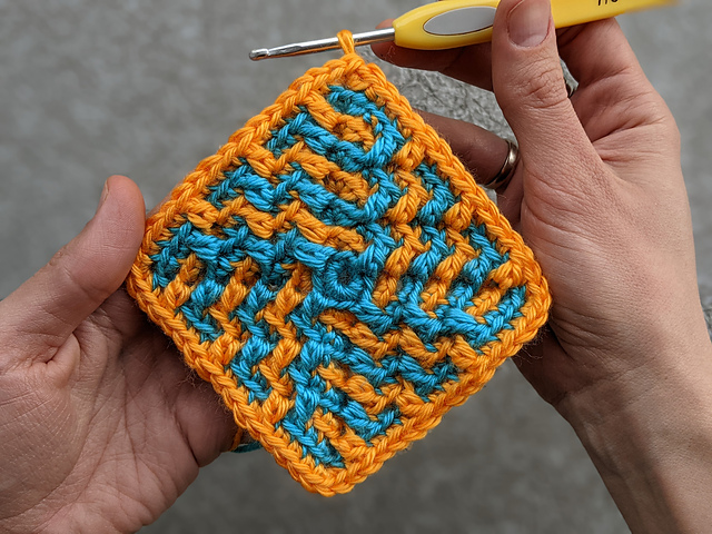 Mosaic Maze Granny Square