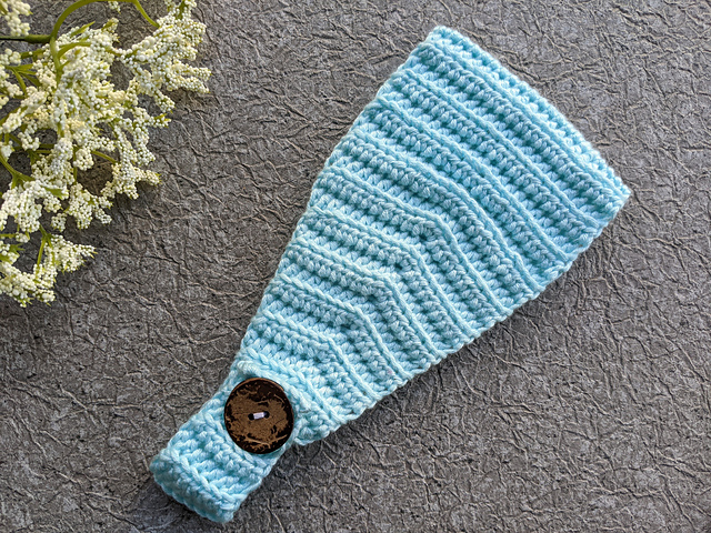 Headband with a Button Closure
