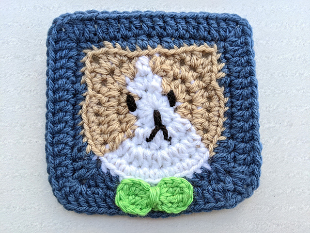 Cat Face Granny Square