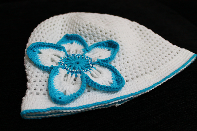 Baby Girl Hat with Flower