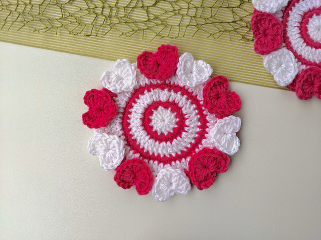 Coaster with Hearts