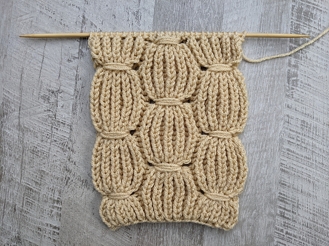 Reversible Brioche Scarf