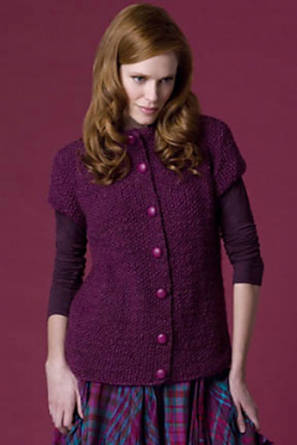 Plumeria Cap-Sleeved Vest